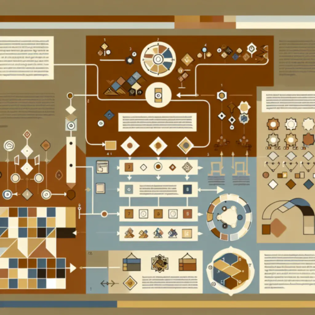 Infografika przedstawiająca kolejność faz tury w grze